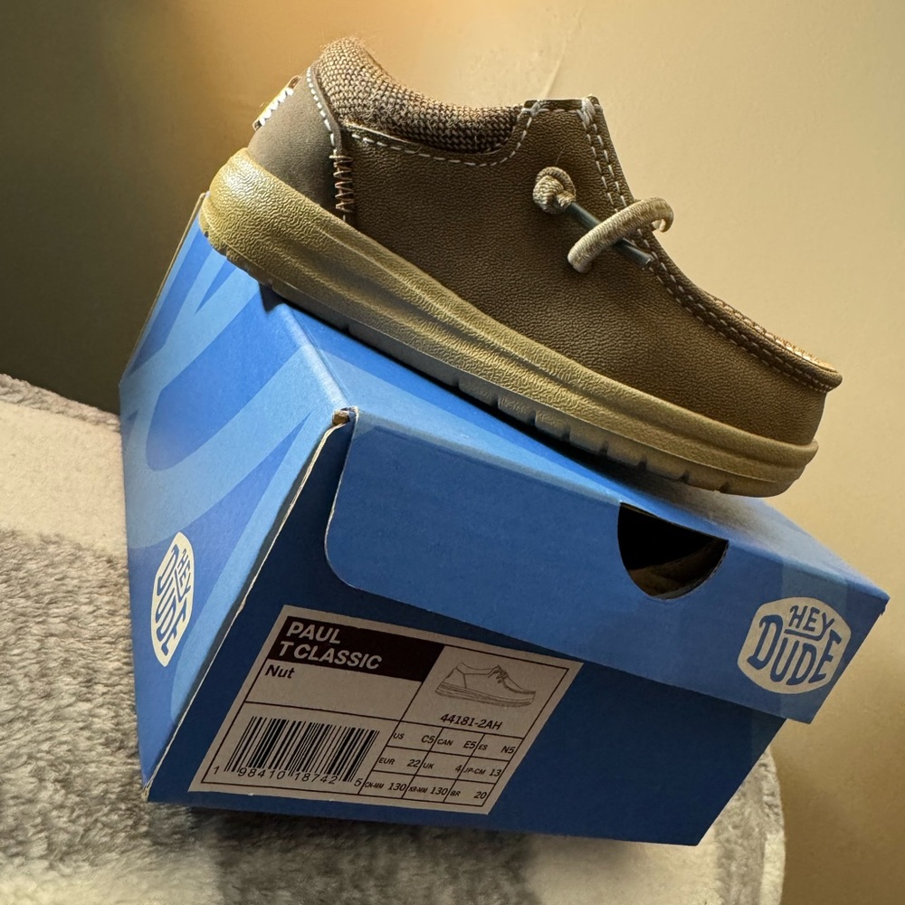 Hey Dude Kids Nut Brown Moccasins